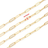Stainless Steel Flat Cable Link Chain Necklace 4mm Hip Hop Men Women