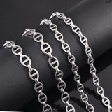6mm 8mm Stainless Steel Chain Necklace Hip Hop Punk Jewelry
