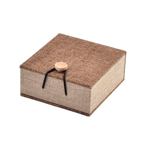 Wooden Jewelry Box Velvet Ring Boxes Earrings Necklace Pendant Display