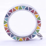 Y2K Sweet Love Round Photo Memory Floating Locket Pendant