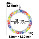 Y2K Sweet Love Round Photo Memory Floating Locket Pendant