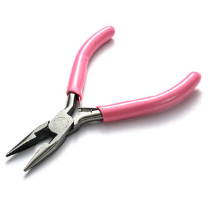 10-12cm Pink Stainless Steel Needle Nose Pliers Punch Pliers Jewelry Making