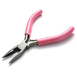 10-12cm Pink Stainless Steel Needle Nose Pliers Punch Pliers Jewelry Making