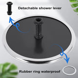 25cm Plastic Round Rainfall Shower Head Nozzle