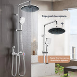 25cm Plastic Round Rainfall Shower Head Nozzle