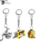 Alloy Fishing Reel Drum Pendant Keychain Outdoor Fishing Tackle