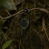 Anti-theft Metal Buckle Elastic Keychain Retractable Key Ring Yoyo