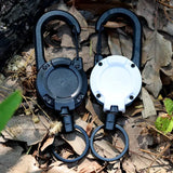 Metal Anti-theft Keychain Retractable Key Ring Outdoor Tool