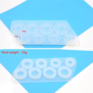 1Pc Assorted Sizes Ring Silicone Mold For Resin Jewelry Casting