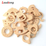 1Pcs Baby Wooden Animal Teething Beads for DIY Jewelry Making
