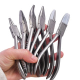 1Pcs Bent Chain-Nose Pliers for Crafting and Repair