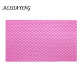 Mermaid Fish Scale Silicone Mold DIY Fondant Embosser Cake Mold D0809