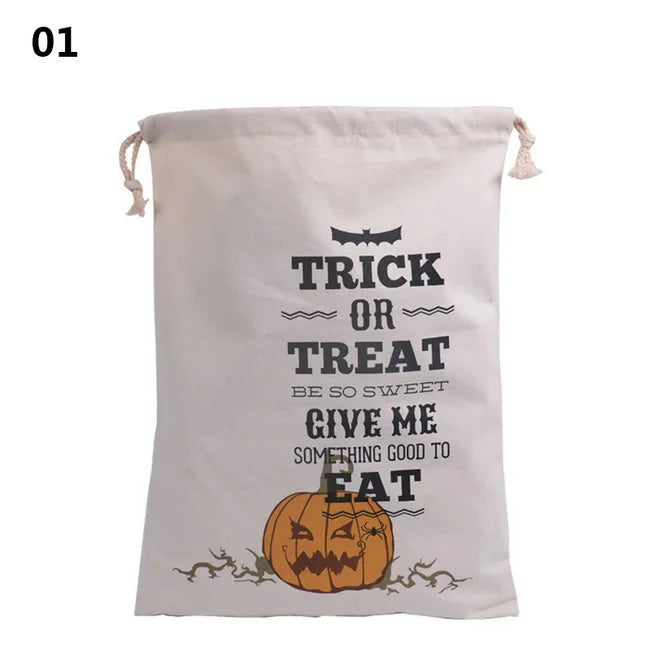 Halloween Drawstring Child Personalized Candy Pumpkin Party Gift Pouch Bag Sacks
