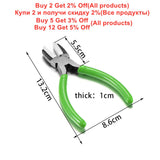 Carbon Steel Flat Nose Beading Pliers Short Chain-Nose Polishing Craft Tools