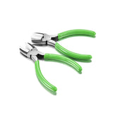 Carbon Steel Flat Nose Beading Pliers Short Chain-Nose Polishing Craft Tools