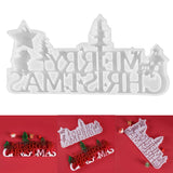 Christmas Greeting Silicone Mold for DIY Crafts