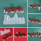 Christmas Greeting Silicone Mold for DIY Crafts