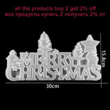Christmas Greeting Silicone Mold for DIY Crafts