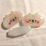 Clear Quicksand Rabbit Silicone Mold for DIY Jewelry Making