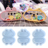 Clear Quicksand Rabbit Silicone Mold for DIY Jewelry Making