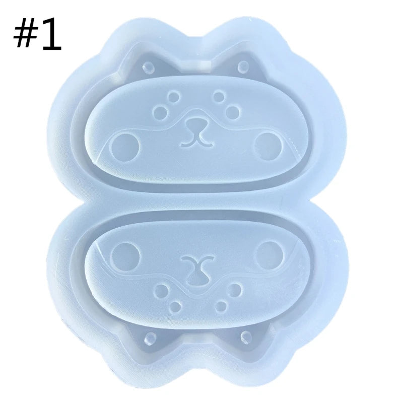 Clear Quicksand Rabbit Silicone Mold for DIY Jewelry Making