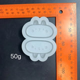 Clear Quicksand Rabbit Silicone Mold for DIY Jewelry Making