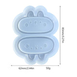 Clear Quicksand Rabbit Silicone Mold for DIY Jewelry Making