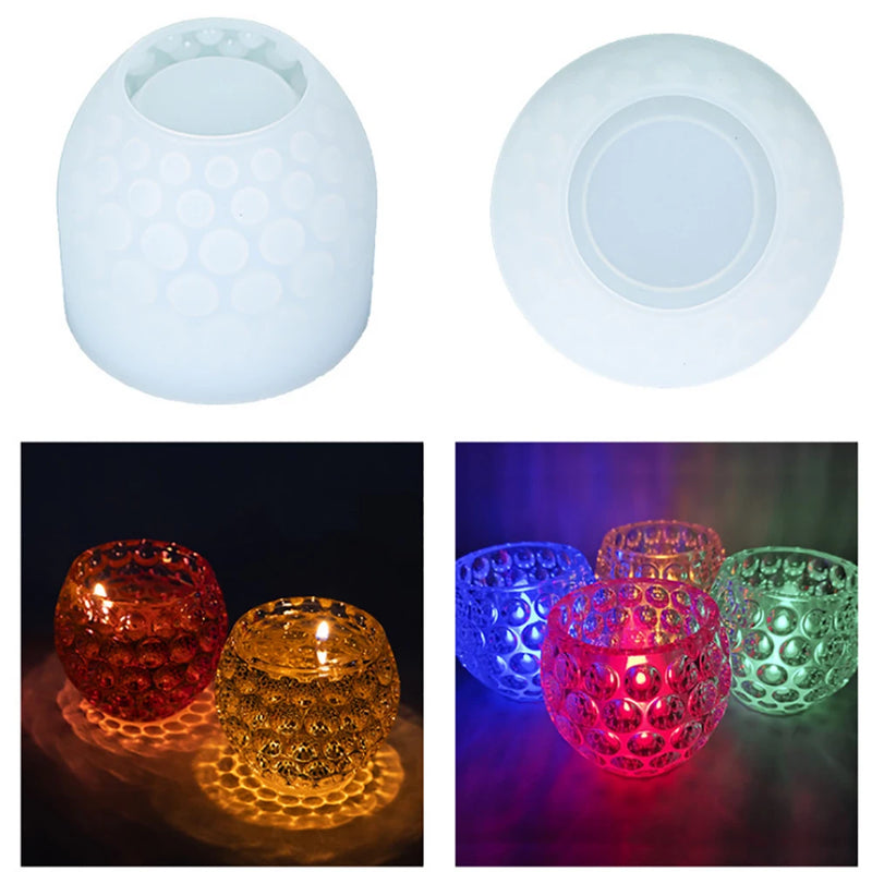 Silicone Mold for Crystal Epoxy Resin DIY Aromatherapy Candle Cup