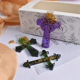 Cross Pendant Resin Mold Keychain Silicone Mould DIY Jewelry Making