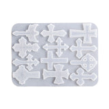 Cross Pendant Resin Mold Keychain Silicone Mould DIY Jewelry Making