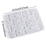 Cross Pendant Resin Mold Keychain Silicone Mould DIY Jewelry Making