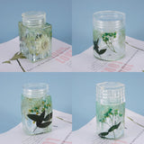 1Pcs Crystal Epoxy Resin Mold Bottle Storage Cube Round Column Box DIY