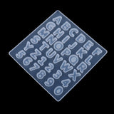 Crystal Epoxy Resin Mold Large Alphabet Letter Number Silicone Mould DIY