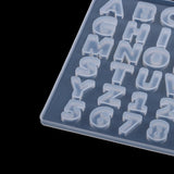 Crystal Epoxy Resin Mold Large Alphabet Letter Number Silicone Mould DIY