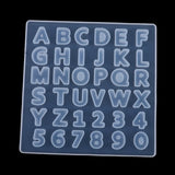 Crystal Epoxy Resin Mold Large Alphabet Letter Number Silicone Mould DIY