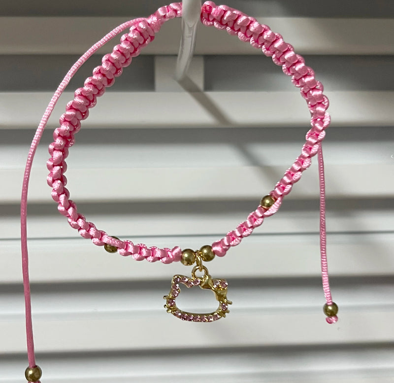 Colorful Rope Cat Bracelet for Women