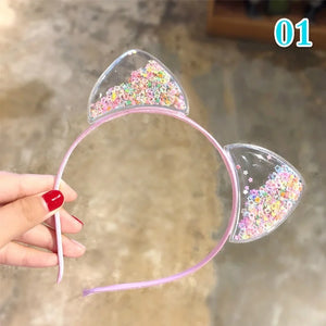 Cat Ears Headband Baby Girls Hairband Kids Gift Hair Band Props Party Accessorie