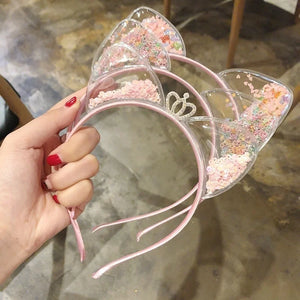 Cat Ears Headband Baby Girls Hairband Kids Gift Hair Band Props Party Accessorie