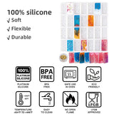 1Pcs DIY Crystal Epoxy Resin Game Mold Dominoes Silicone Mould