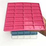1Pcs DIY Crystal Epoxy Resin Game Mold Dominoes Silicone Mould