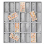 1Pcs DIY Crystal Epoxy Resin Game Mold Dominoes Silicone Mould