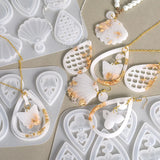 Epoxy Resin Mold for Earrings & Pendants - Water Drops, Shells, Fish