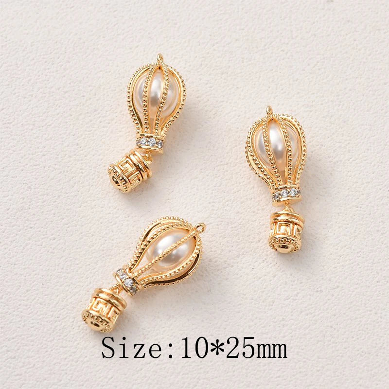 Hot Air Balloon Necklace Pendant Charm for Jewelry Making DIY