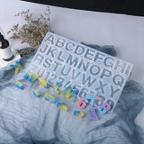 1Pcs Alphabet Epoxy Resin Molds Mixed Style Silicone Casting DIY Jewelry Making