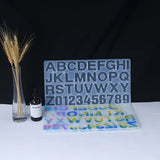 1Pcs Alphabet Epoxy Resin Molds Mixed Style Silicone Casting DIY Jewelry Making