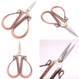 1Pcs Stainless Steel Scissors European Retro Classic Craft Sewing Handicraft Sci