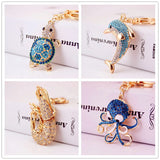 Cute Marine Style Tortoise Fish Dolphin Keychain HandBag Pendant Gift