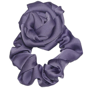 1Pcs Satin Hair Scrunchies Solid Stretch Elastic Ponytail Tie