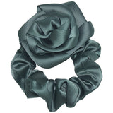 1Pcs Satin Hair Scrunchies Solid Stretch Elastic Ponytail Tie