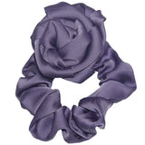 1Pcs Satin Hair Scrunchies Solid Stretch Elastic Ponytail Tie